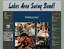 Tablet Screenshot of lakesareaswingband.com
